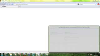 Minimized window notification