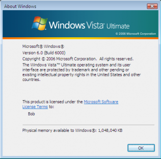 WinVer for Windows Vista