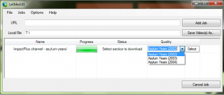 LetMeAtIt upgrade downloading an ImpactPlus section